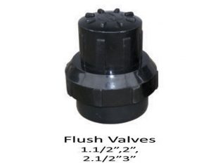 Flush Valves Plain End (Black).